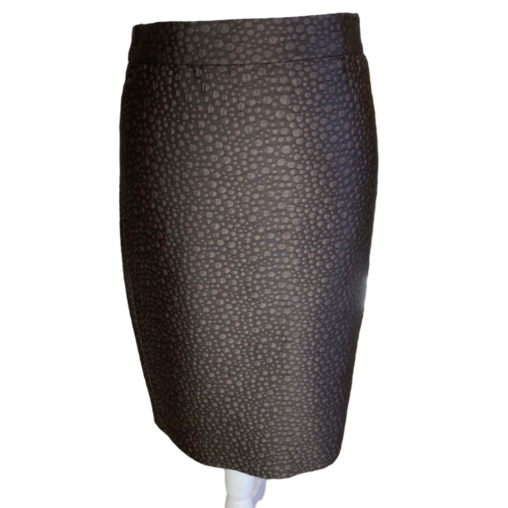 J. Crew chocolate brown Textured Pencil Skirt size 6